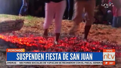 Se suspende fiesta de San Juan en Porongo