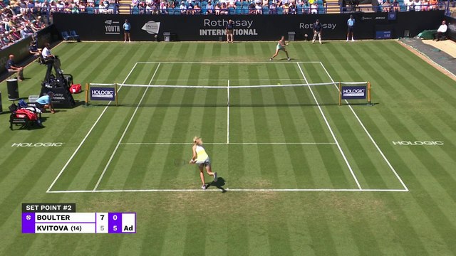 Boulter v Kvitova | WTA Eastbourne | Match Highlights