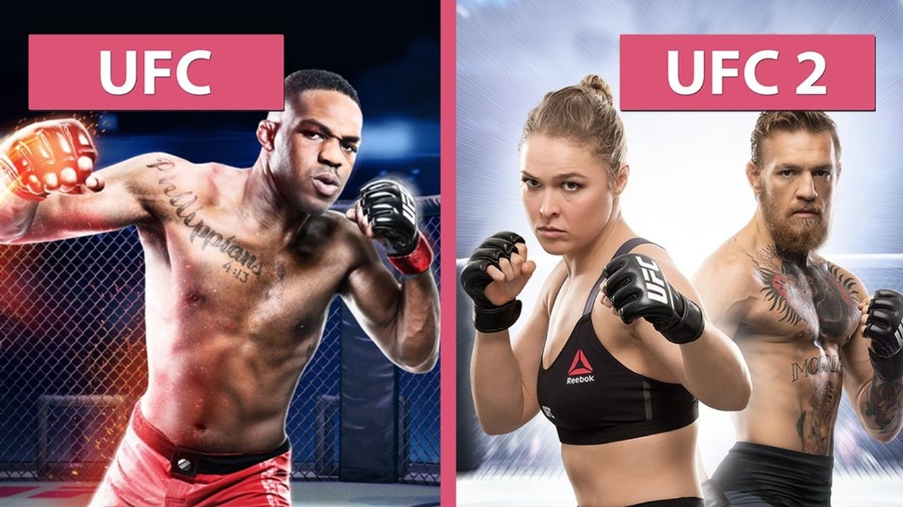 Ea sports ufc gegen ufc 2 - grafik-vergleich auf der ps4