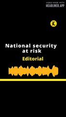 EDITORIAL EN INGLES - National security at risk