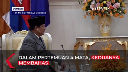 Potret Hangat Menhan Prabowo dan PM Kamboja Bicara Empat Mata