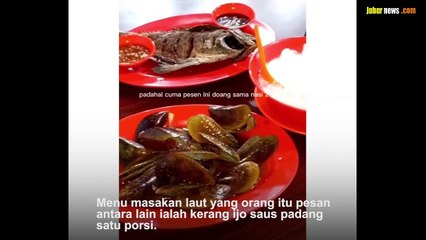 VIRAL CURHAT ORANG MAKAN DI SALAH SATU WARUNG TENDA PRJ DIGETOK RP 250 RIBU