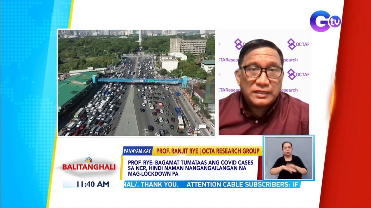 Panayam kay Prof. Ranjit Rye, OCTA Research Group | BT