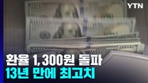 [더뉴스] 원달러 환율 13년 만에 1300원 돌파...파장은? / YTN