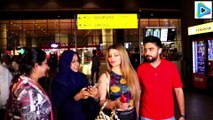 Rakhi Sawant  With Boyfriend Adil Khan  Return From Dubai