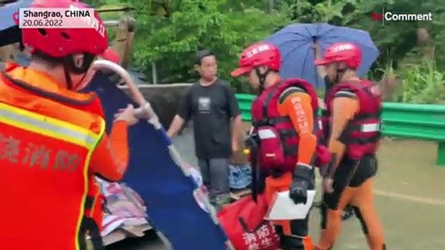 بدون تعليق: فيضانات وانهيارات أرضية جراء الأمطار الغزيرة في جنوب الصين