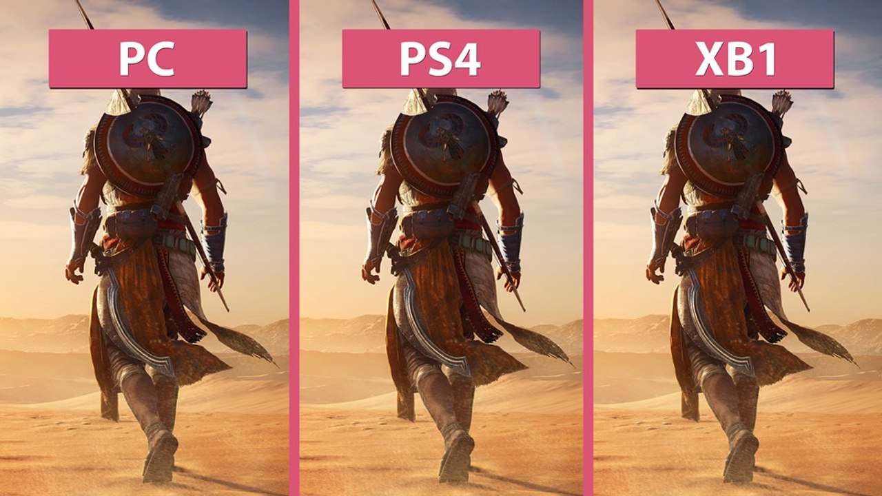 Assassin's Creed: Origins - PC gegen PS4 und Xbox One im Grafikvergleich