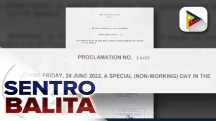 June 24, idineklarang holiday sa Maynila para sa founding anniversary ng lungsod