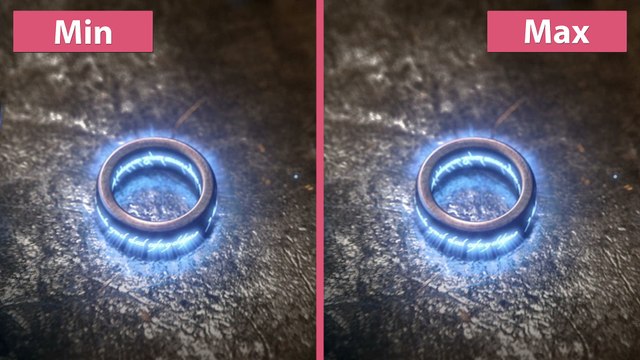 Mittelerde: Schatten des Krieges - HD-Texturen, 4K-Cinematics und minimale gegen maximale Grafik im Vergleich