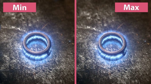 Mittelerde: Schatten des Krieges - HD-Texturen, 4K-Cinematics und minimale gegen maximale Grafik im Vergleich