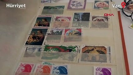 47 yılda 9 bin pul biriktirdi