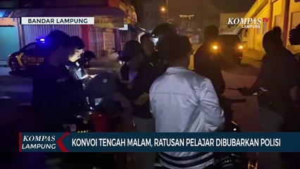 Ratusan Pelajar Konvoi Tengah Malam Dibubarkan Polisi
