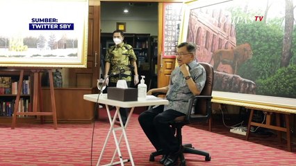 SBY-JK Bertemu, Duduk Berjauhan Ngobrol Pakai Mik