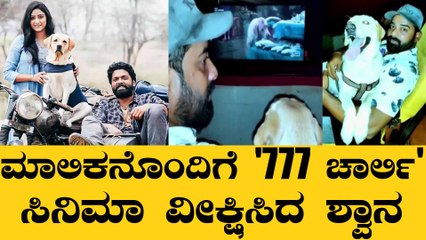 ಸದ್ದಿಲ್ಲದೇ  ಪೂರ್ತಿ ಸಿನಿಮಾ ವೀಕ್ಷಿಸಿದ ಶ್ವಾನ