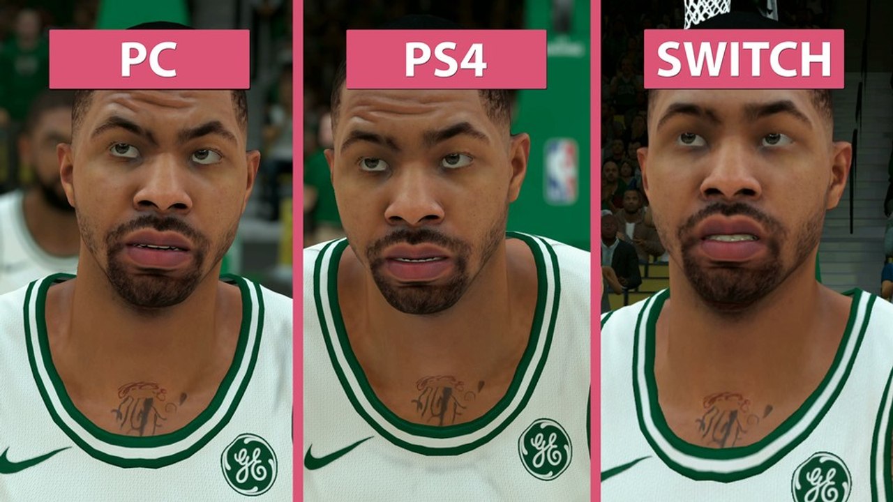 NBA 2K18 - Nintendo Switch vs PS4 und PC im Grafikvergleich