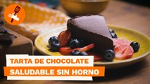 Tarta de chocolate saludable sin horno