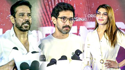 Jacqueline Fernandez, Vikrant Massey & Others At 'Forensic' Screening