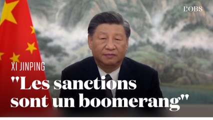 Le président chinois Xi Jinping  fustige les sanctions prises par les Occidentaux contre la Russie