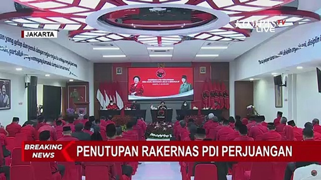 BREAKING NEWS! Megawati Soekarnoputri Tutup Rakernas PDI Perjuangan