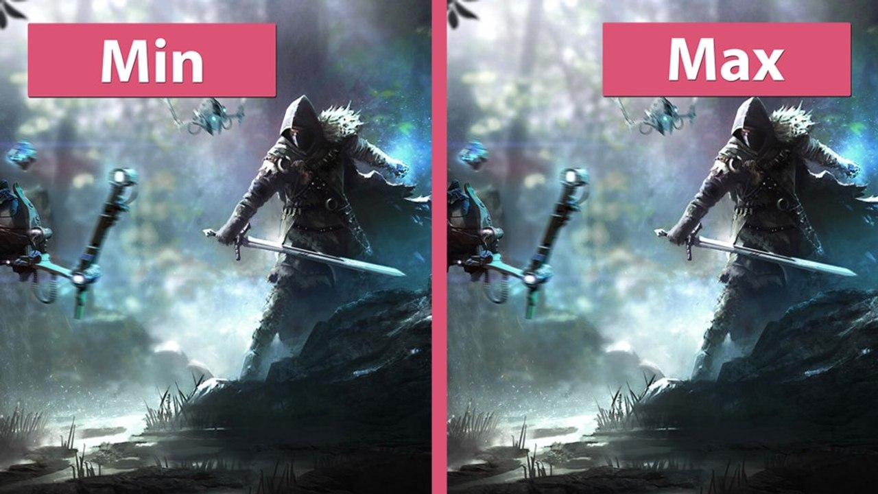 ELEX - Minimale und maximale Grafik-Details der Testversion im Vergleich