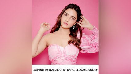Jasmin Bhasin At Shoot Of ‘Dance Deewane Juniors’
