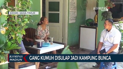 Gang Kumuh Disulap Jadi Kampung Bunga