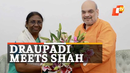 NDA's Presidential Candidate Draupadi Murmu Meets Amit Shah