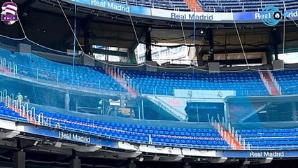 Las imágenes más esperadas del nuevo césped del Bernabéu
