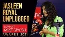 Jasleen Royal Unplugged at Lokmat Most Stylish Awards 2021