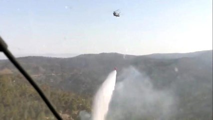 TSK'nın 10 ton su atan "Chinook" helikopteri göreve başladı