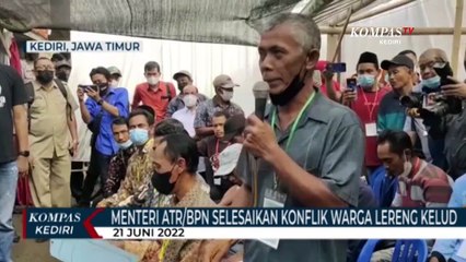 Menteri ATR/BPN Selesaikan Sengketan Lahan Warga Lereng Kelud