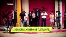 Desalojan a normalistas que se manifestaban en Tuxtla Gutiérrez