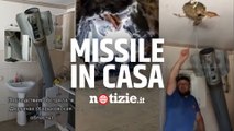 Guerra Russia-Ucraina, il video dell’uomo che convive con il missile piovuto nella sua casa