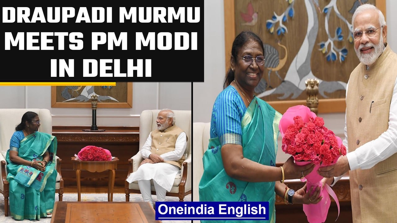 Presidential Candidate Draupadi Murmu meets PM Modi in Delhi | Oneindia news *Politics