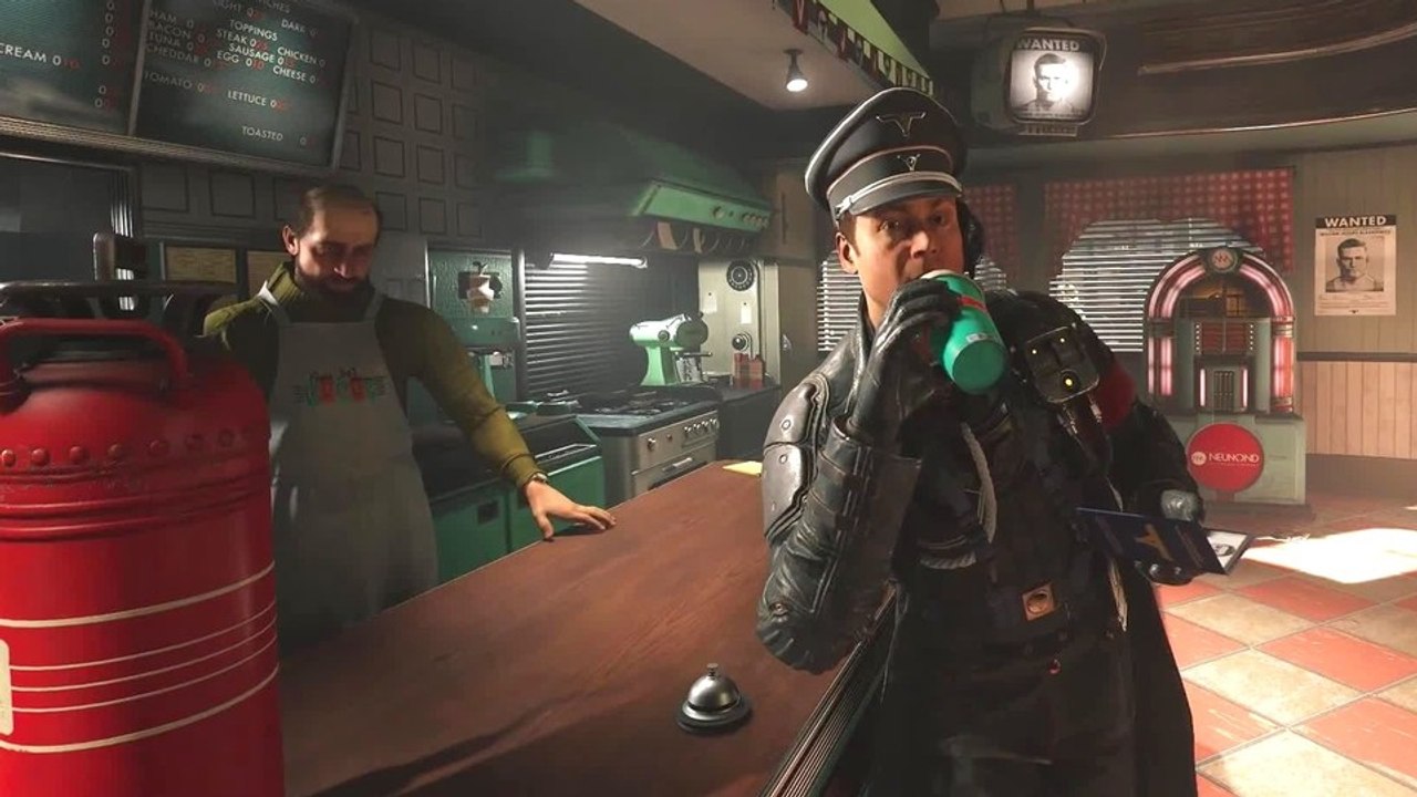 Wolfenstein 2: The New Colossus - Trailer: Kommt 'n Feuerwehrmann mit 'ner Atombombe in 'ne Bar...