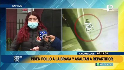 Download Video: Motorizados en la mira de los delincuentes: Repartidor de pollería fue asaltado en Chorrillos