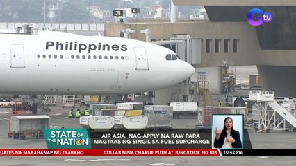 Taas-singil sa fuel surcharge ng airlines, pinayagan na ng Civil Aeronautics Board | SONA