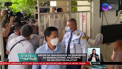 Driver na nakasagasa sa guwardiya sa Mandaluyong, nagsumite na ng kontra-salaysay | SONA