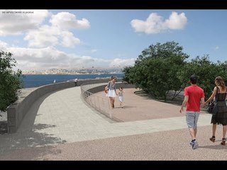 îles du Frioul : la digue principale réhabilitée en promenade piétonne