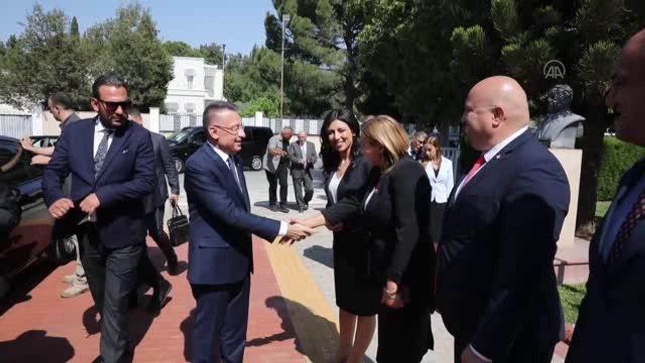 Cumhurbaşkanı Yardımcısı Oktay, KKTC Meclis Başkanı Töre'yi ziyaret etti