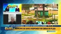 Surco: vecinos rechazan obras en Plaza de Armas: 