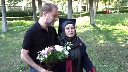 Azmin zaferi... Hayali olan inşaat mühendisliğine 63 yaşında ulaştı