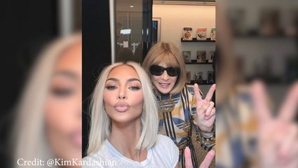 Kim Kardashian Snaps Selfie With Anna Wintour To Celebrate Her Hair Makeover: ‘Bobbsey Twins’