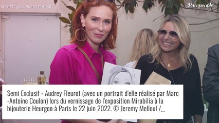 Audrey Fleurot superbe en look fuchsia pour un soir de vernissage