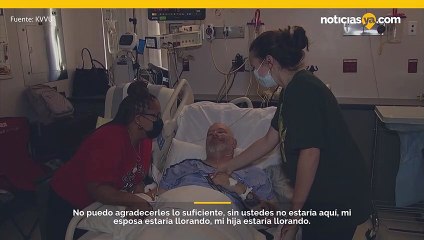 Hombre agradece a sus compañeros por salvarlo con RCP