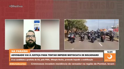 Advogado de Campina Grande vai à Justiça para tentar impedir motociata de Bolsonaro