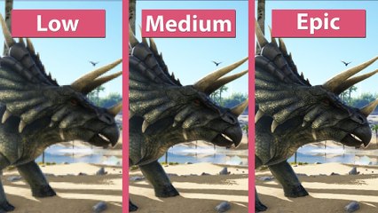 ARK: Survival Evolved - Alle Details von niedrig bis episch im Grafik-Vergleich