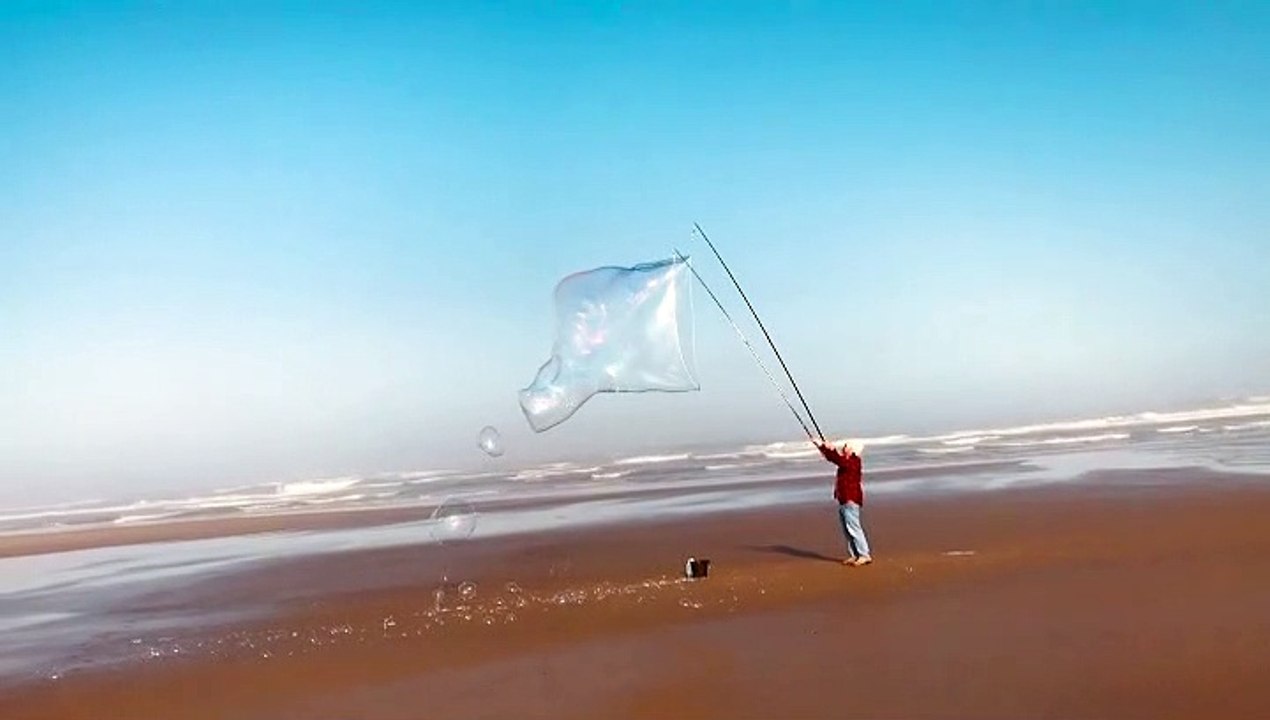 Giant Beach Bubble Creature