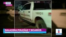 Enfrentamiento entre sicarios y policías en el Salto