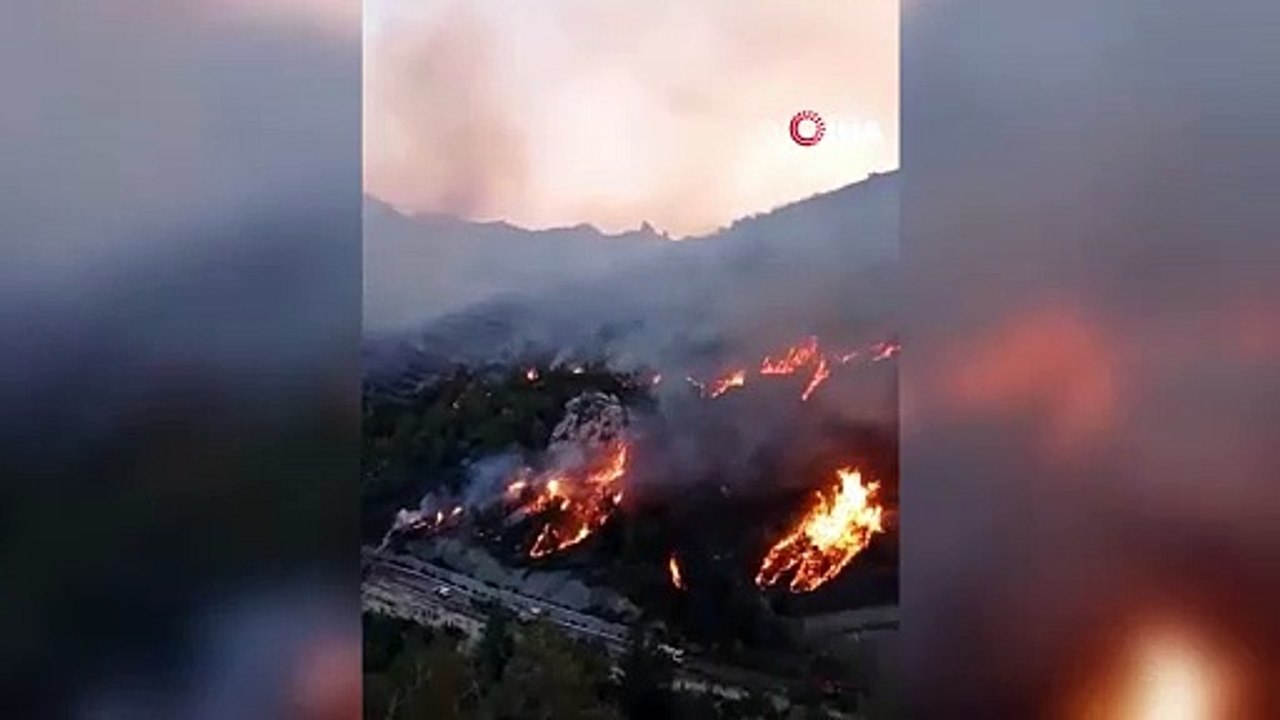 KKTC’de devam eden orman yangını yeniden şiddetlendi